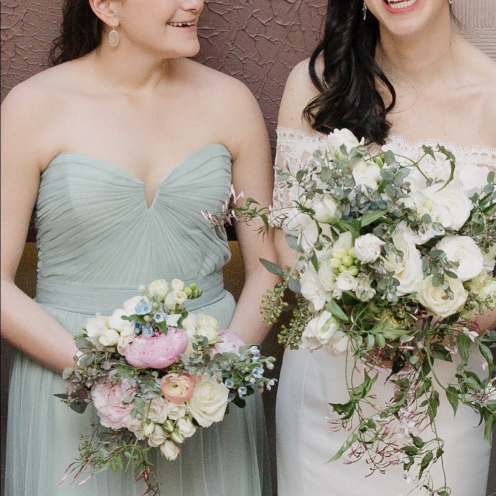 Amsale Silk Tulle bridesmaid dress